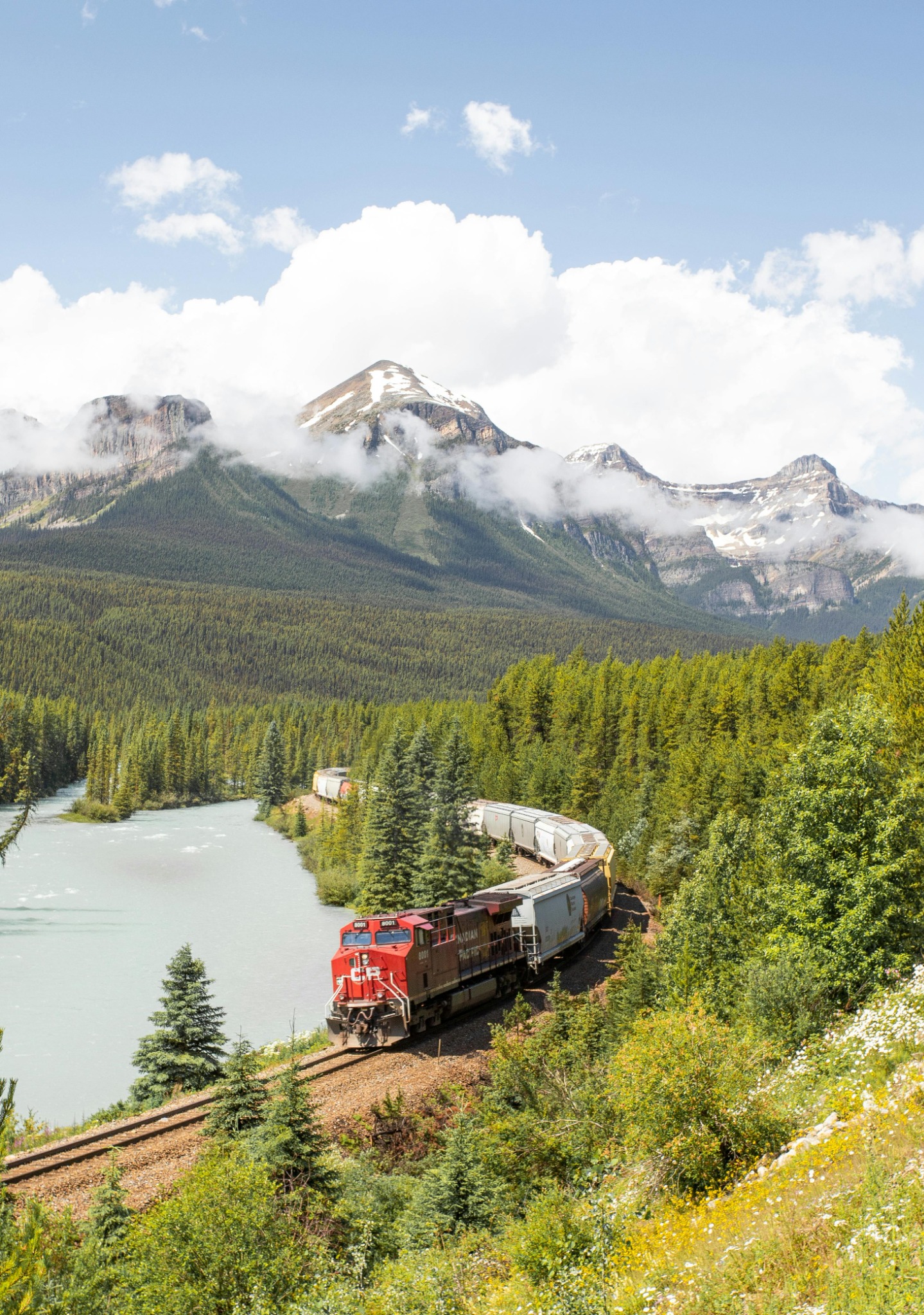 Winter cabin puzzle scene
